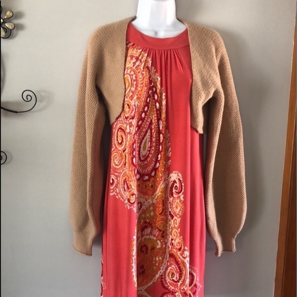 Ann Taylor Size 4P Shift Dress Lined Sleeveless Printed Stretch Bow Detail - Picture 16 of 16